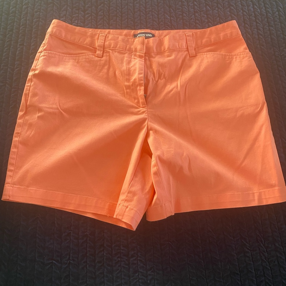 Size 14 coral shorts from lands’End perfect condition!